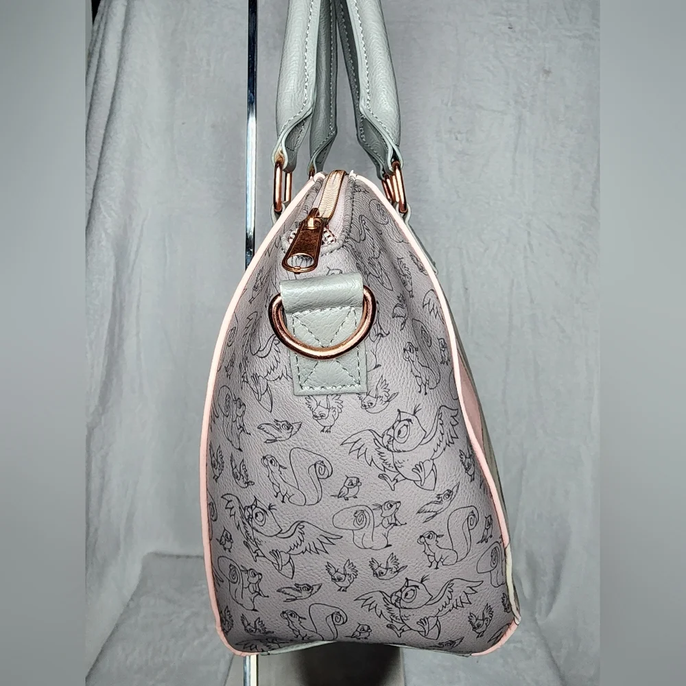 Loungefly Sleeping Beauty Aurora Pink and Gray Satchel